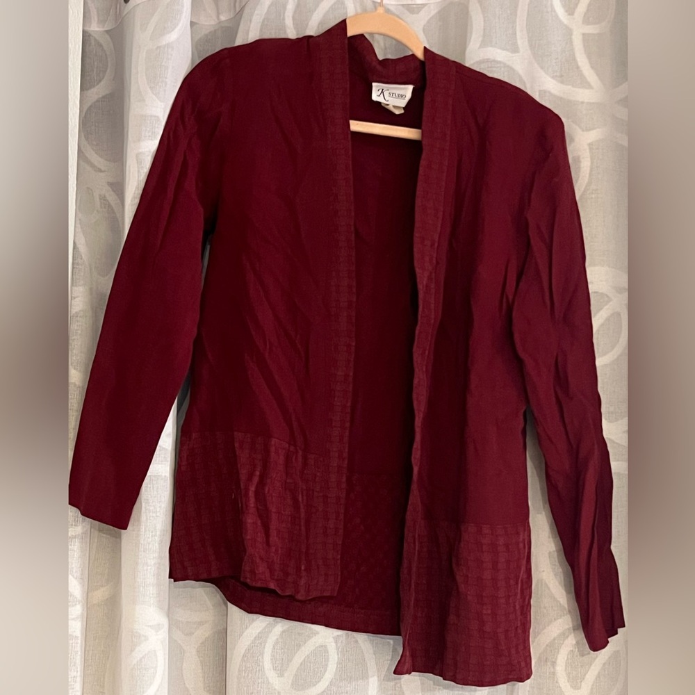 K studio casual coat perfect for matching with a dress.